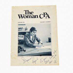 The Woman CPA Magazine Vintage Jan 1975 Vol 37 No 1 Women Accountants Taxes Rare